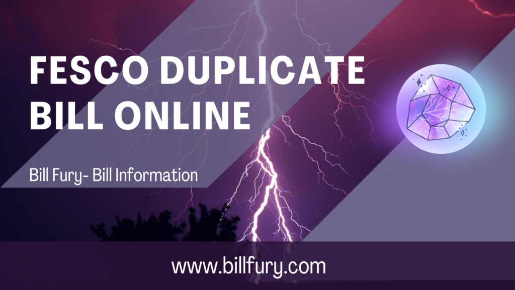 Fesco Duplicate Bill Online