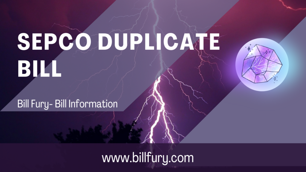 Sepco Duplicate Bill