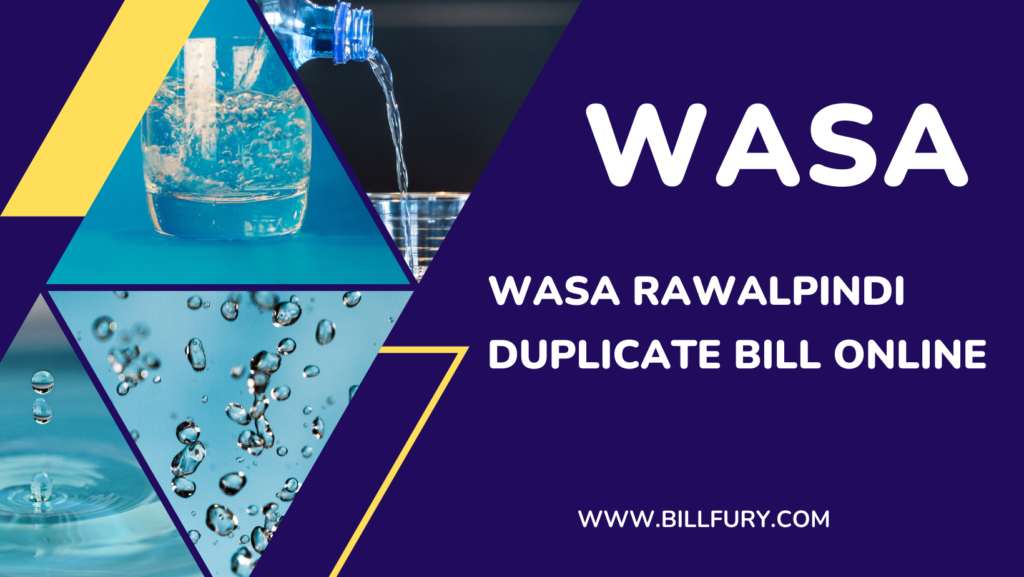 Wasa Rawalpindi Duplicate Bill