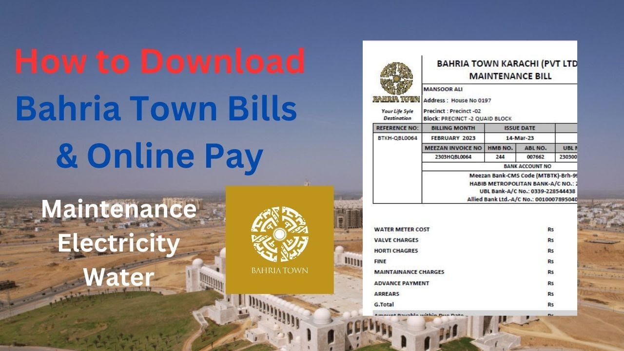 Paying Bahria Town Electricity Bills Online in 2024 - Bill Fury