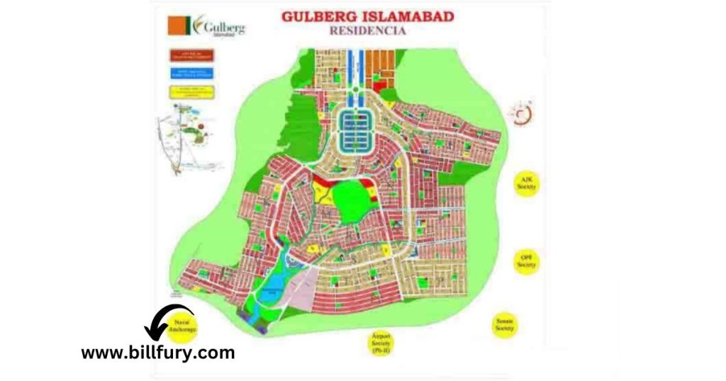 Gulberg Residencia Map